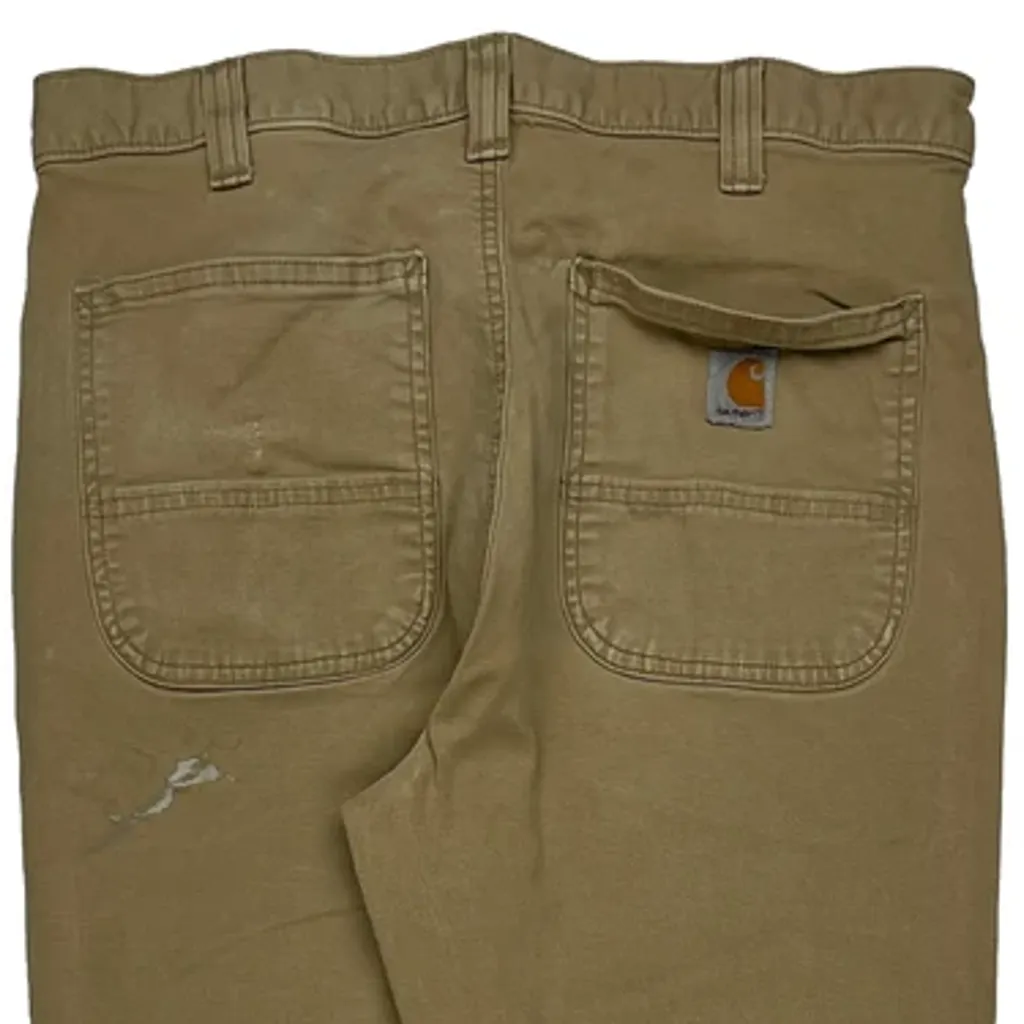 Carhartt Trousers - 31W 32L Khaki Cotton - Image 8