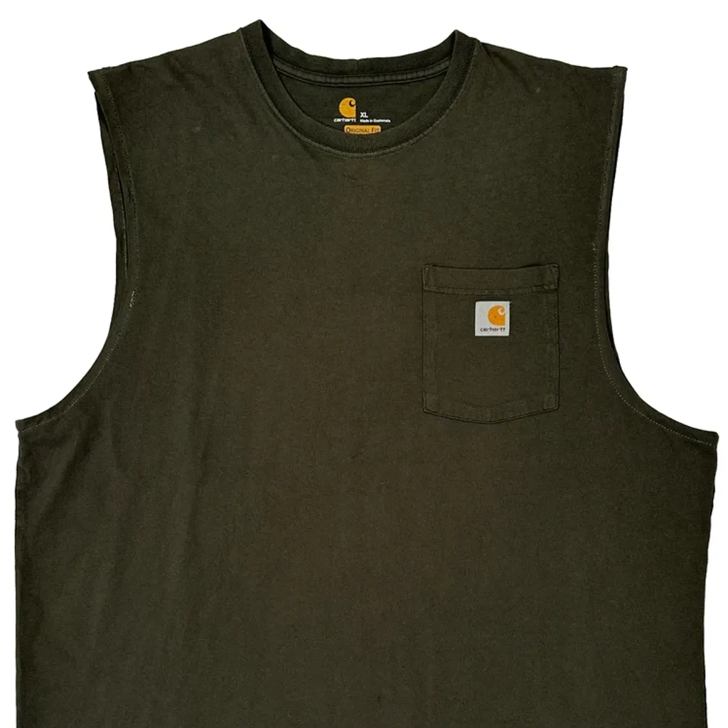 Carhartt Vest - XL Green Cotton - Image 4