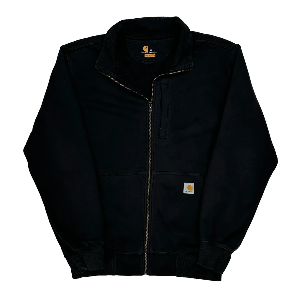 Carhartt Zip Up - Medium Black Cotton
