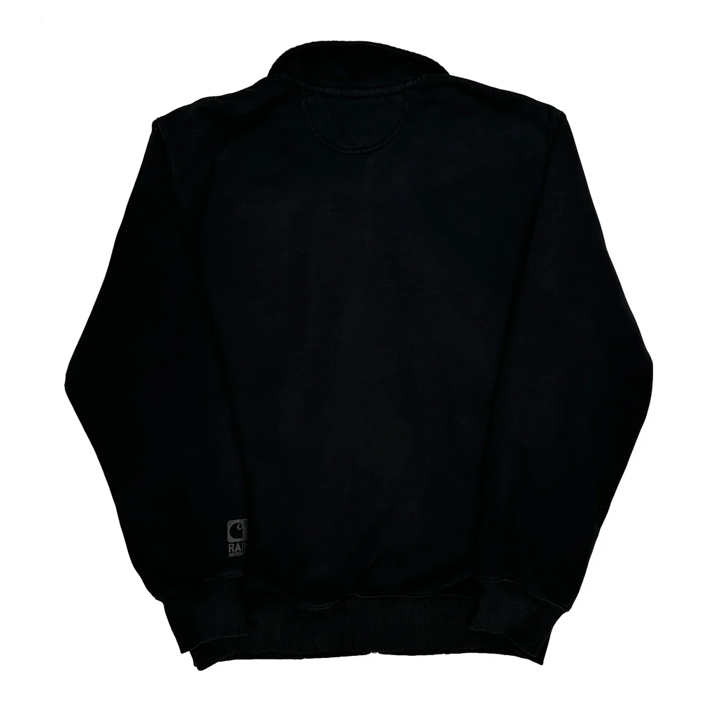 Carhartt Zip Up - Medium Black Cotton - Image 2