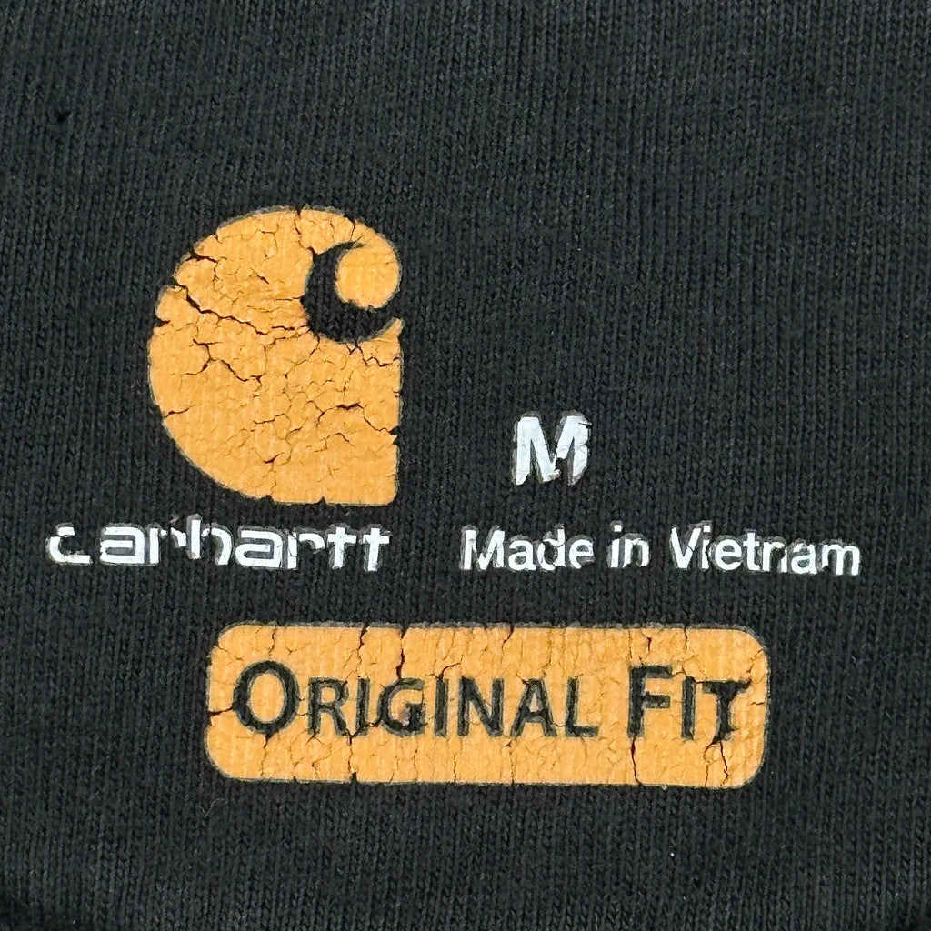 Carhartt Zip Up - Medium Black Cotton - Image 3