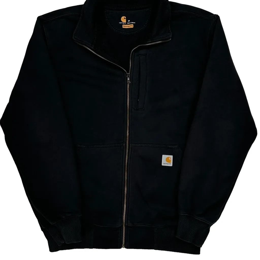 Carhartt Zip Up - Medium Black Cotton - Image 4