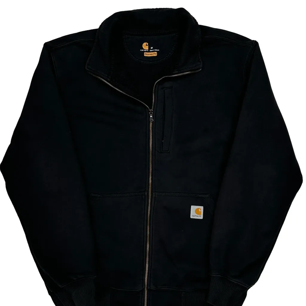 Carhartt Zip Up - Medium Black Cotton - Image 5