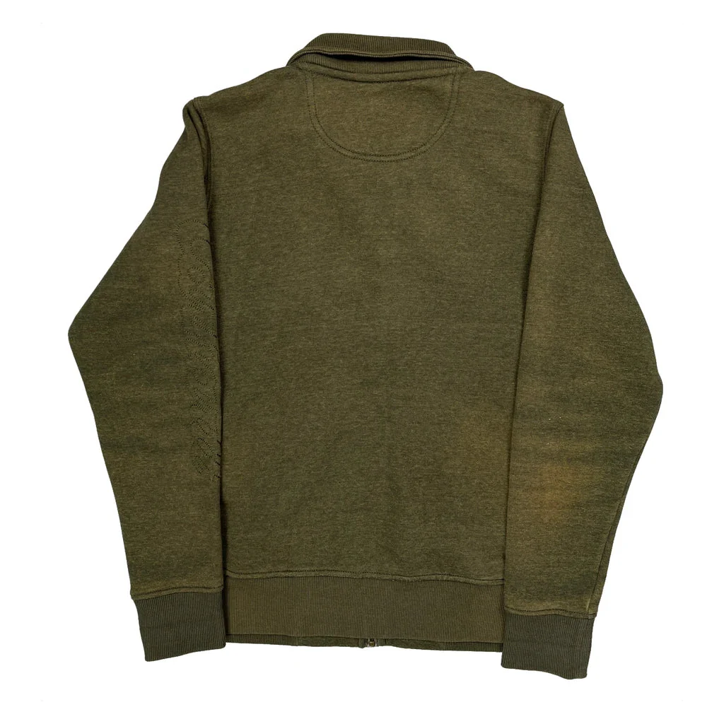 Carhartt Zip Up - Large Green Cotton Blend - Image 2