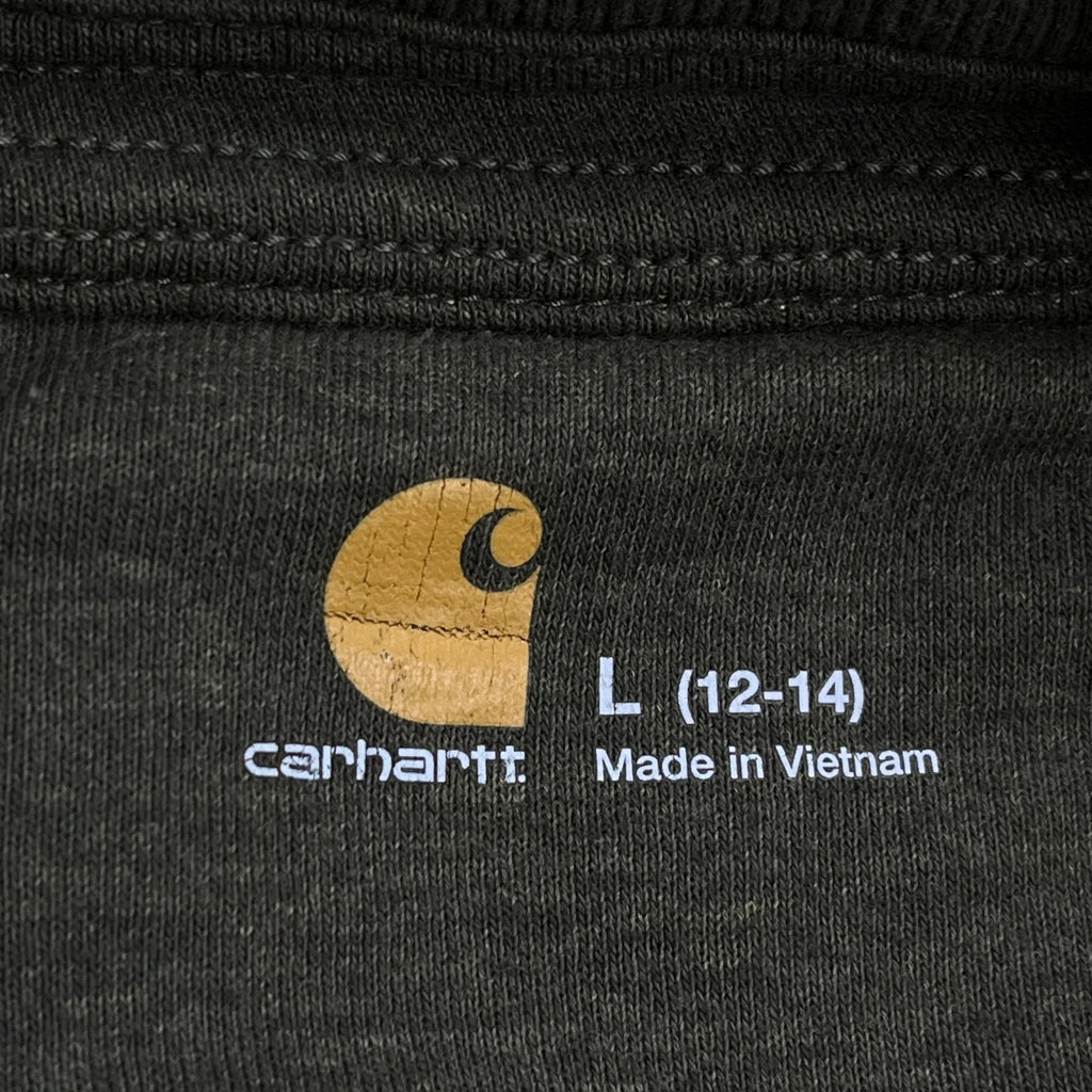 Carhartt Zip Up - Large Green Cotton Blend - Image 3