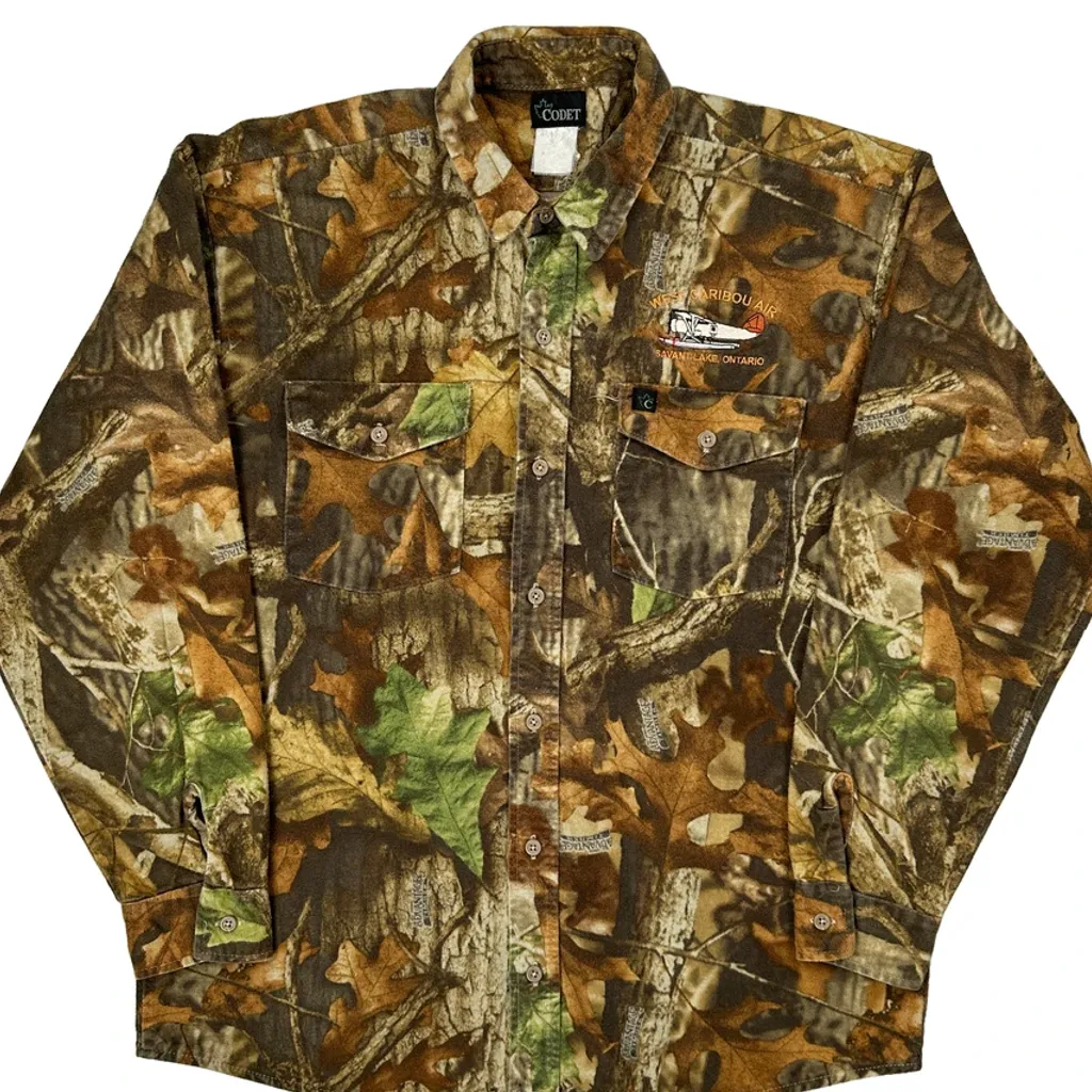 Caribou Air Codet Camo Shirt - Large Brown Cotton - Image 5