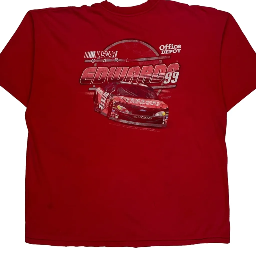 Carl Edwards Nascar T-Shirt - 2XL Red Cotton - Image 6