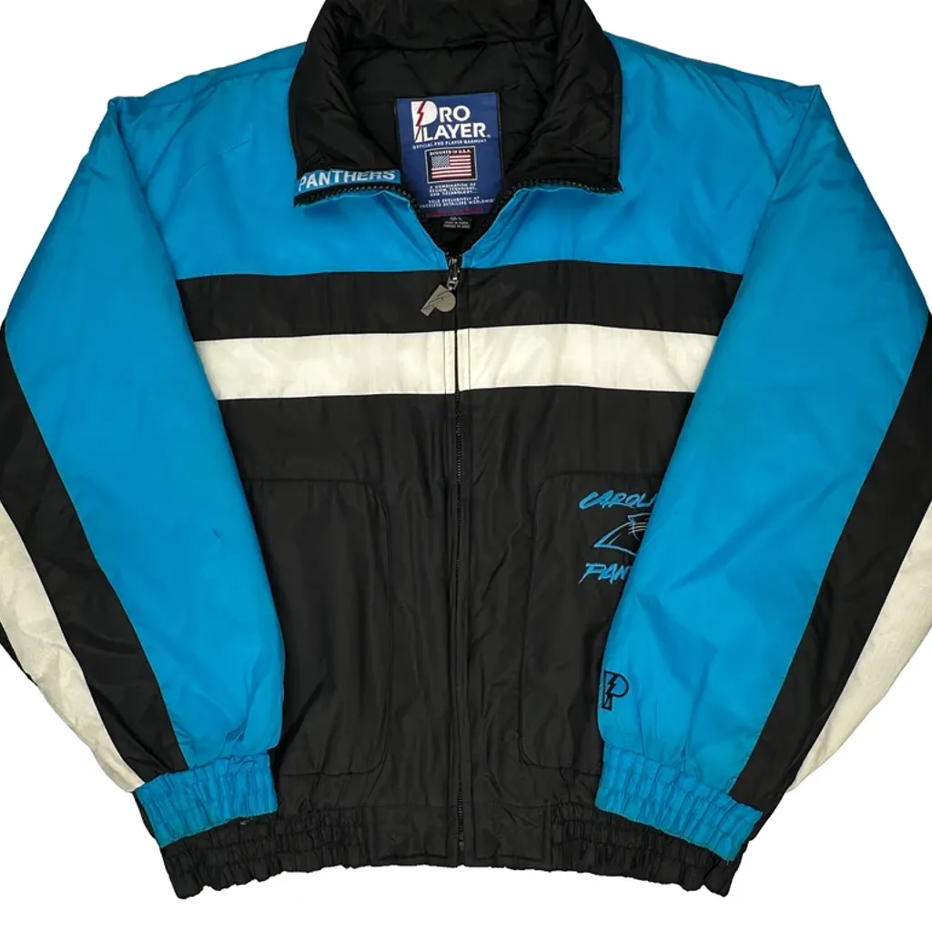 Carolina Panthers Pro Player Graphic Windbreaker - Large Blue Polyester - Image 4