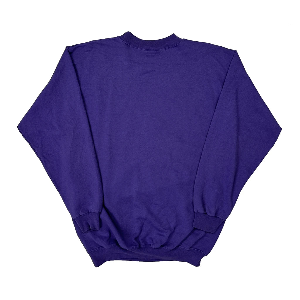 Carroll College Saints Unbranded College Sweatshirt - Large Purple Cotton - Image 2
