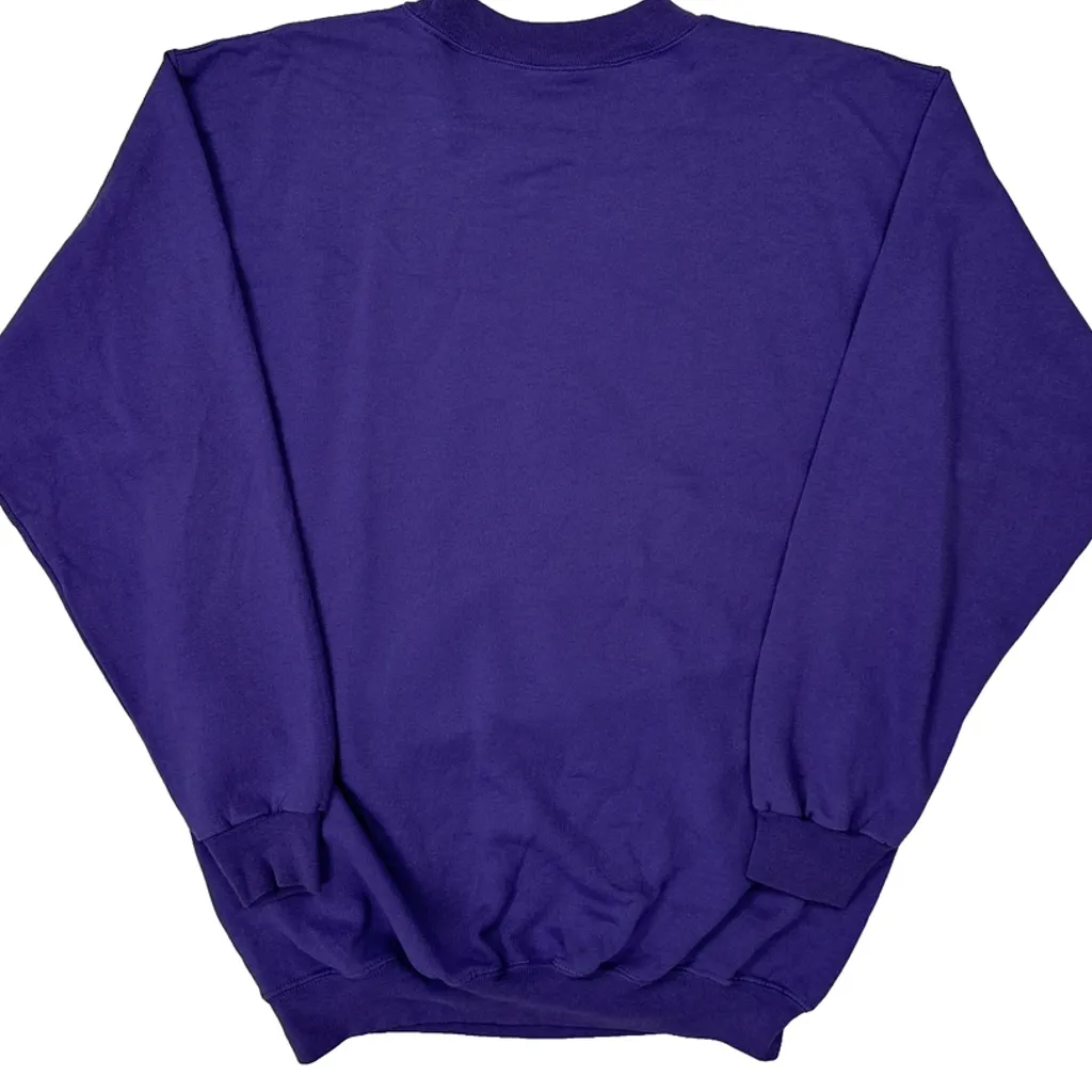 Carroll College Saints Unbranded College Sweatshirt - Large Purple Cotton - Image 6