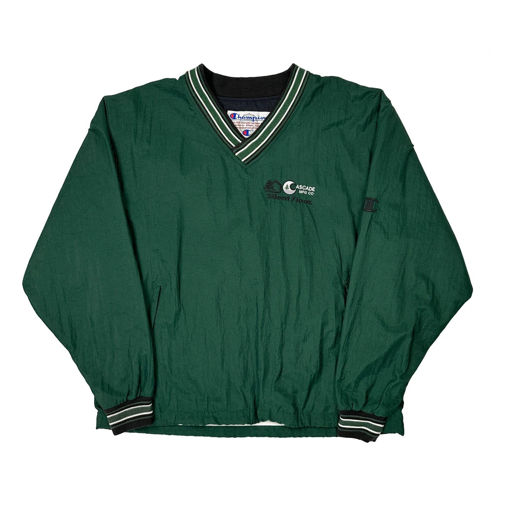 Cascade Microtech Champion Windbreaker - Large Green Polyester