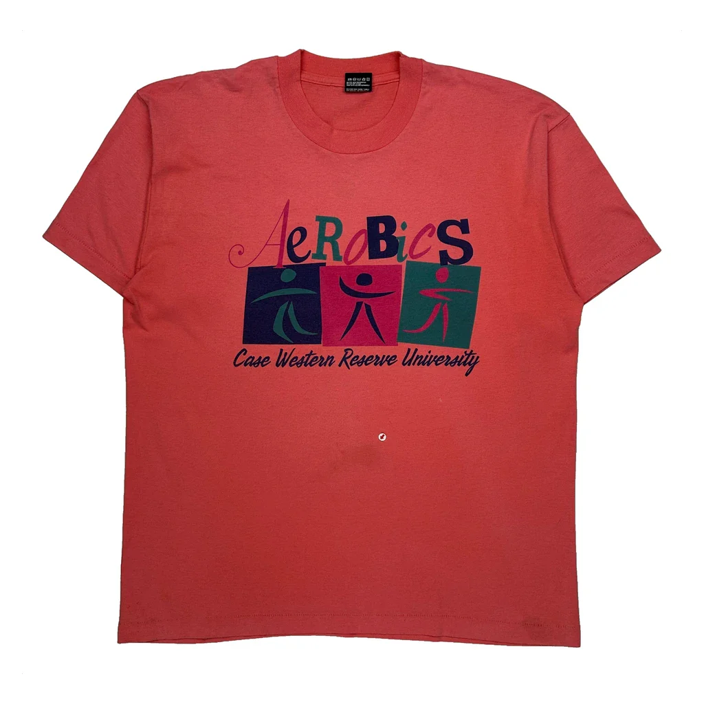 Case Western Reserve University Fruit Of The Loom Single Stitch T-Shirt - XL Red Cotton Blend - Image 2