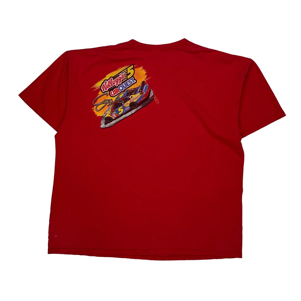 Casey Mears Chase Authentics Nascar T-Shirt - 2XL Red Cotton - Image 2