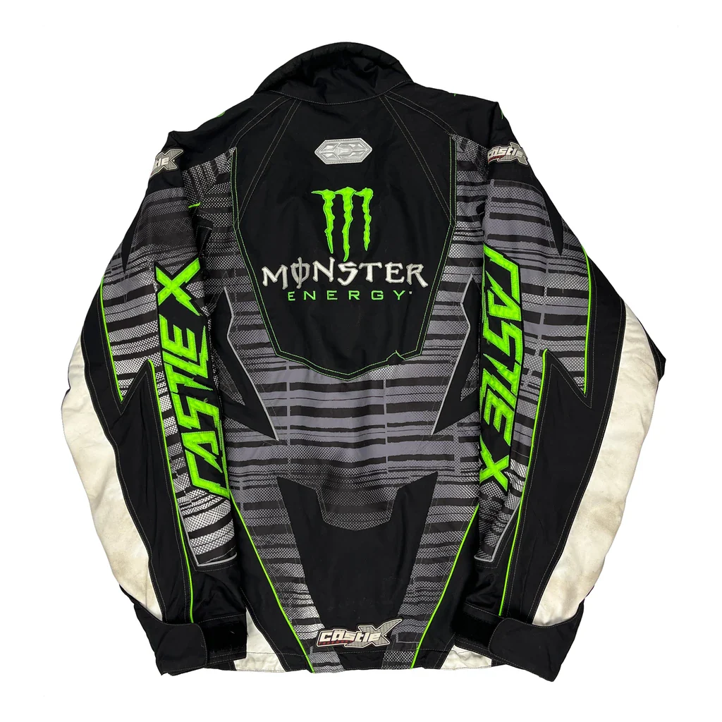 Castle X Monster Energy Graphic Racing Jacket - Large Black Polyester - Image 2