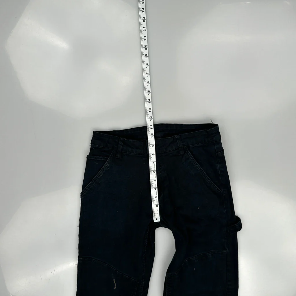 Cat Carpenter Trousers - 29W 34L Black Cotton - Image 5