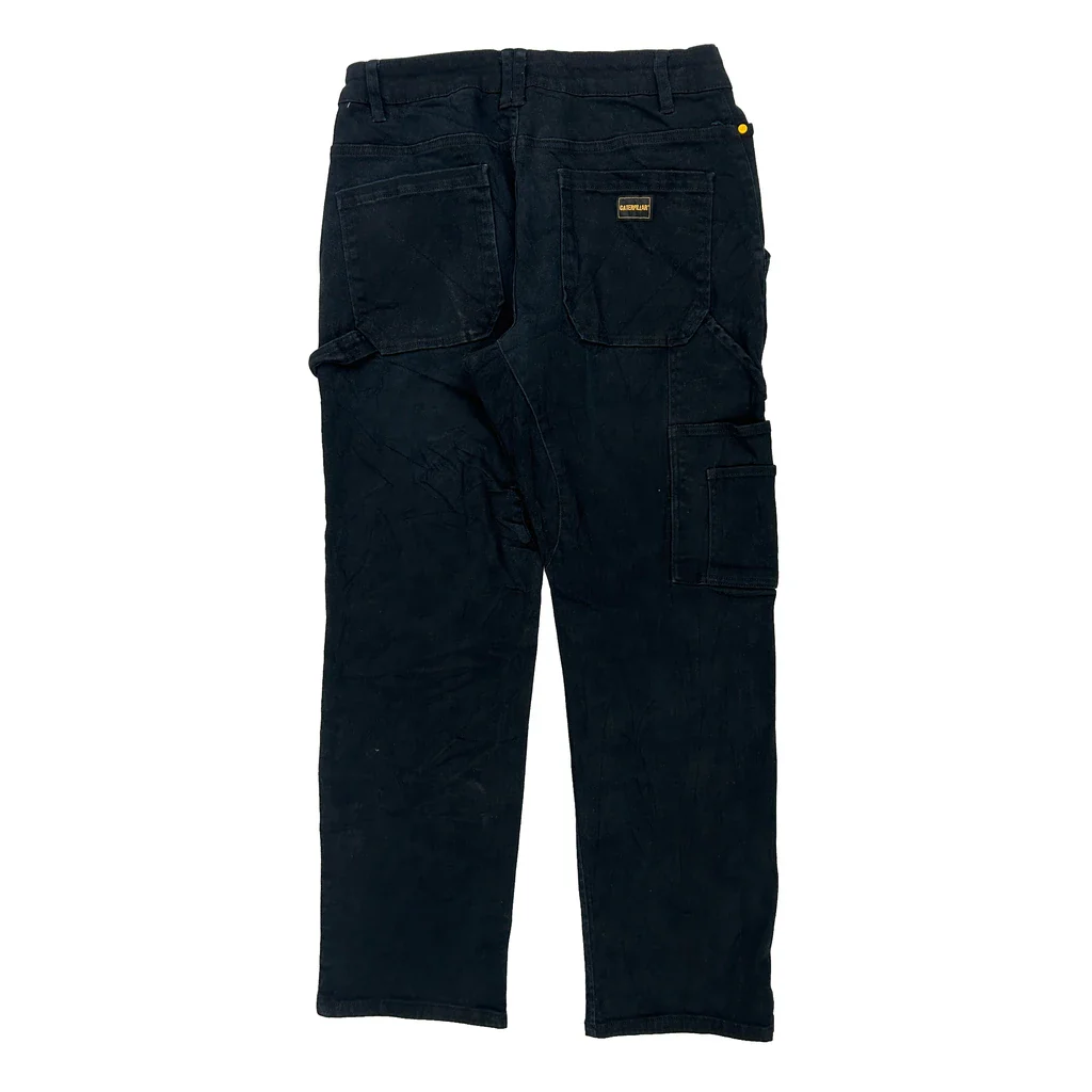 Cat Carpenter Trousers - 31W 30L Black Cotton
