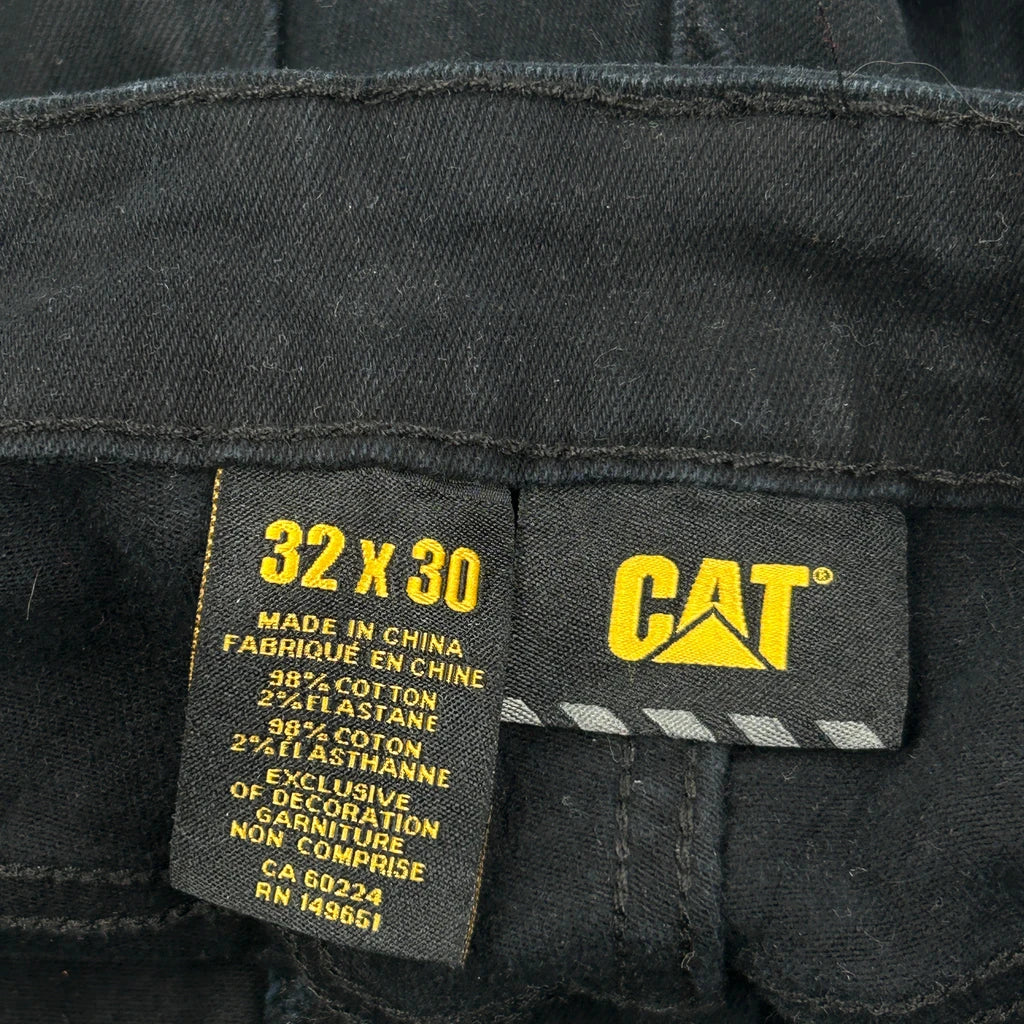 Cat Carpenter Trousers - 31W 30L Black Cotton - Image 6