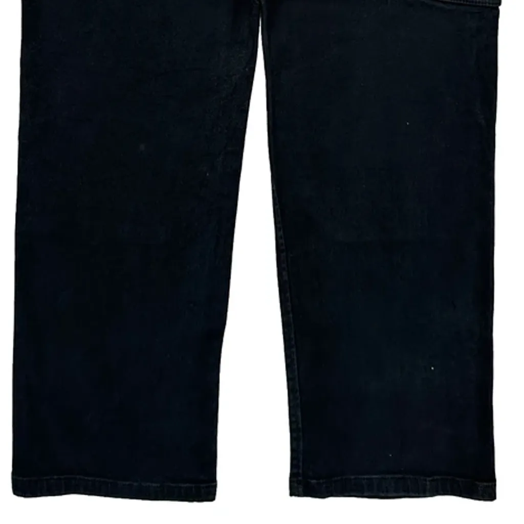 Cat Double Knee Carpenter Trousers - 32W 32L Black Cotton - Image 7