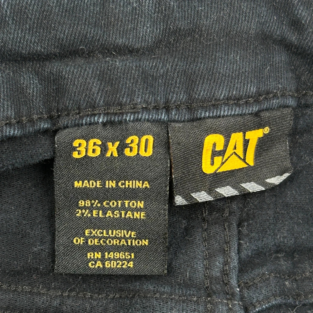 Cat Carpenter Trousers - 33W 28L Black Cotton - Image 6