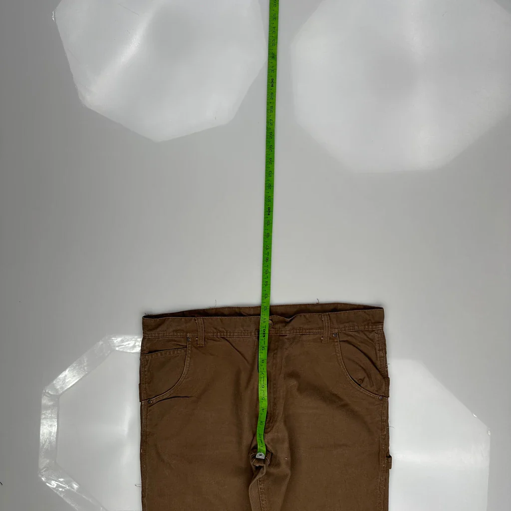 Cat Carpenter Trousers - 38W 34L Brown Cotton - Image 4
