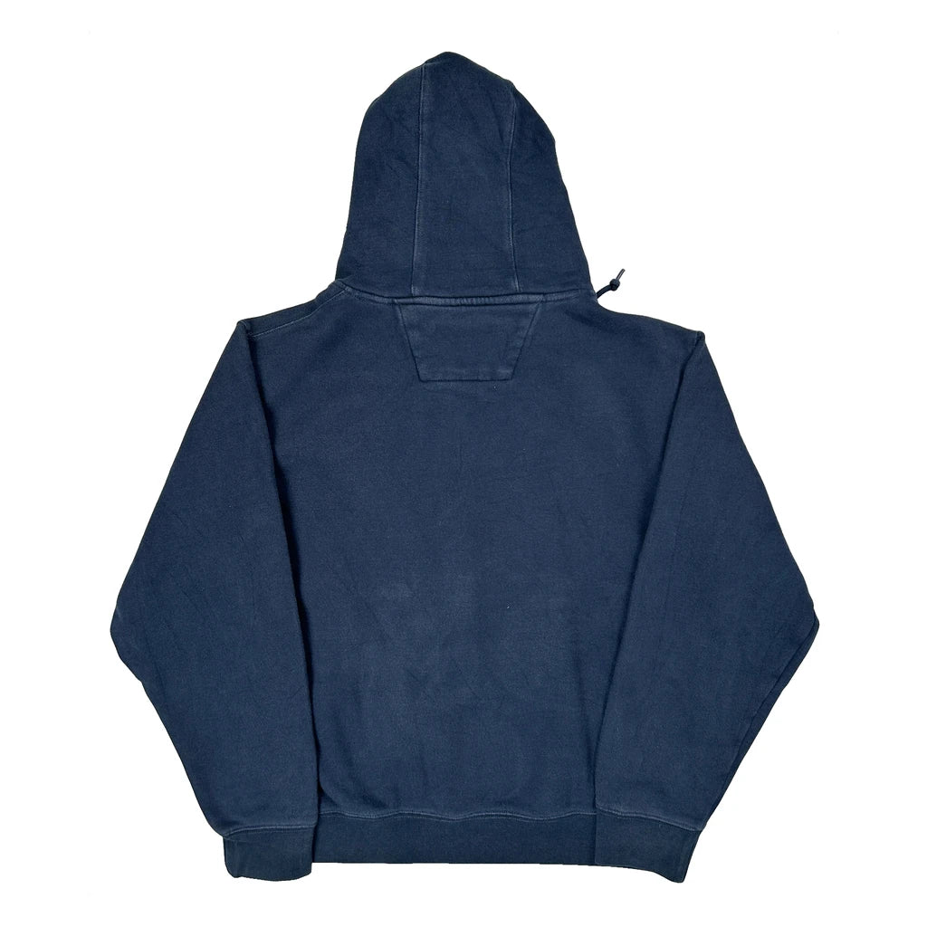 Cat Workwear Hoodie - Large Blue Cotton Blend - Image 2