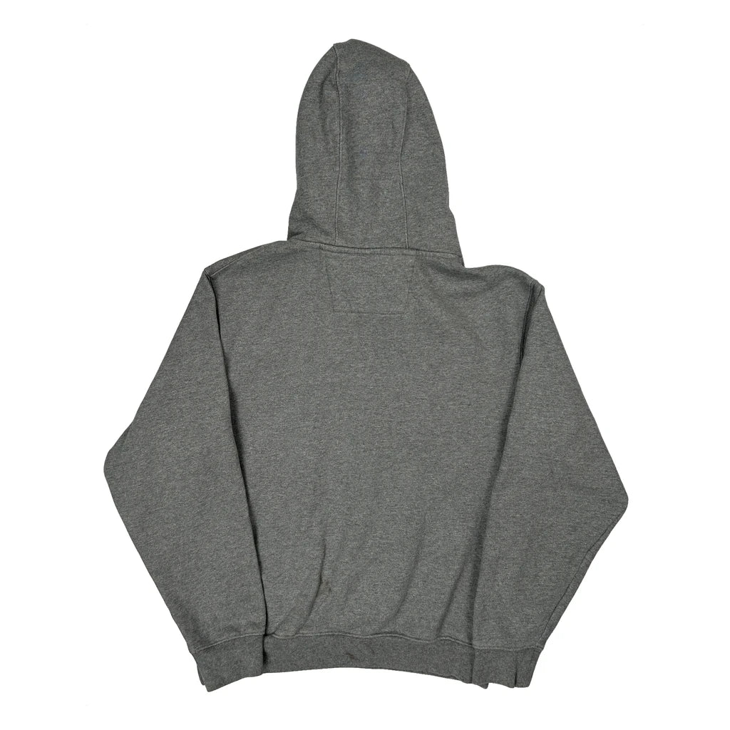Cat Workwear Hoodie - Medium Grey Cotton Blend - Image 2