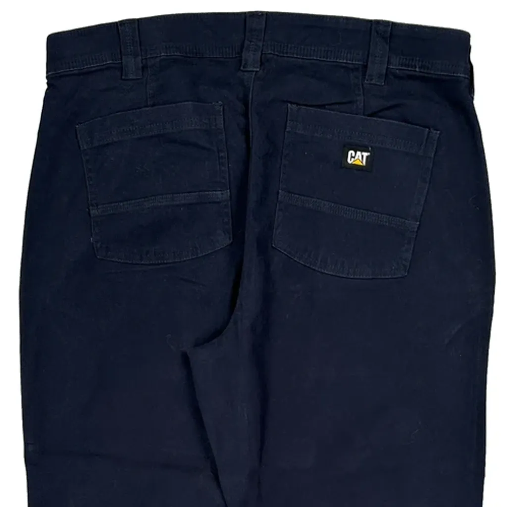 Cat Workwear Trousers - 38W 29L Navy Cotton - Image 8
