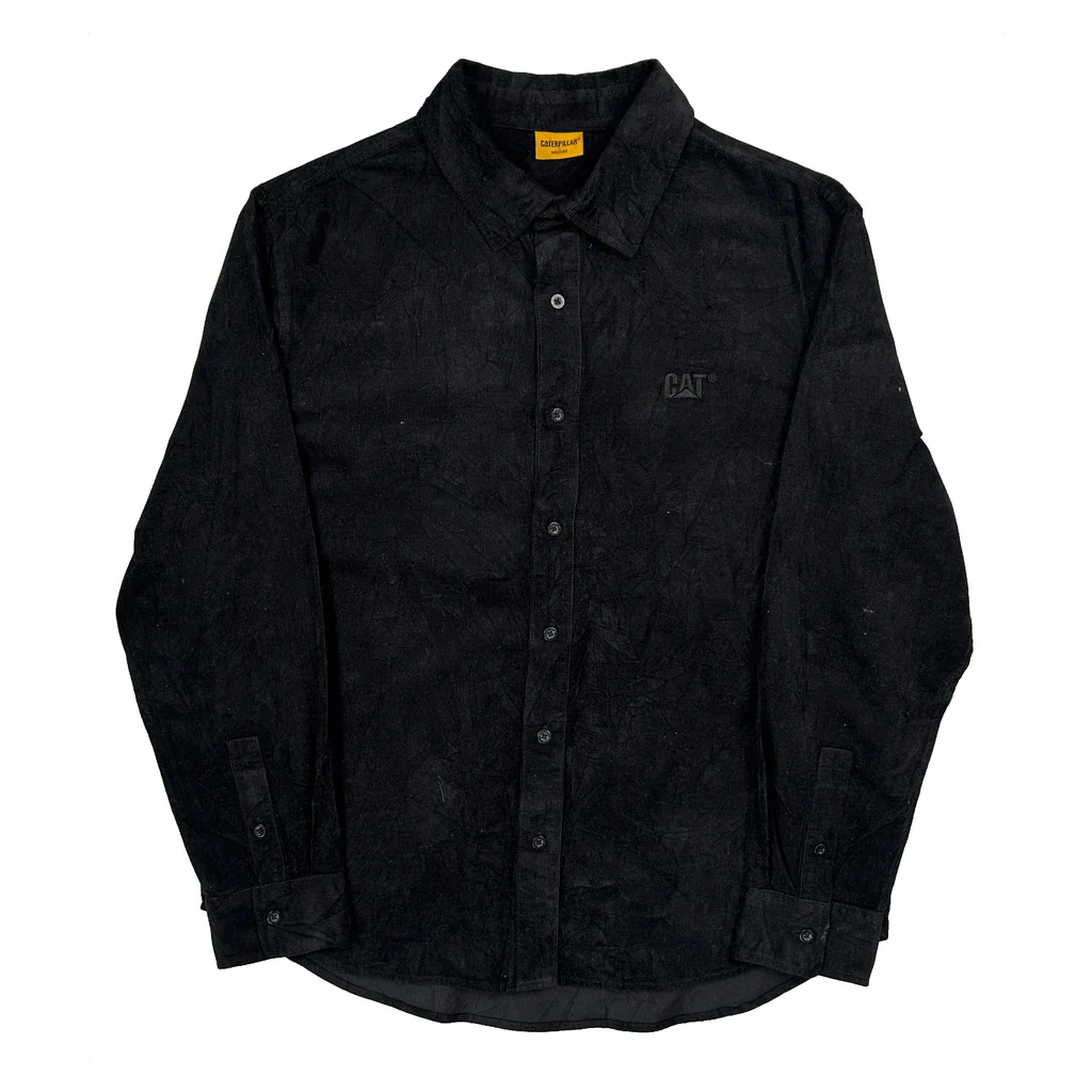 Caterpillar Cord Shirt - Medium Black Cotton
