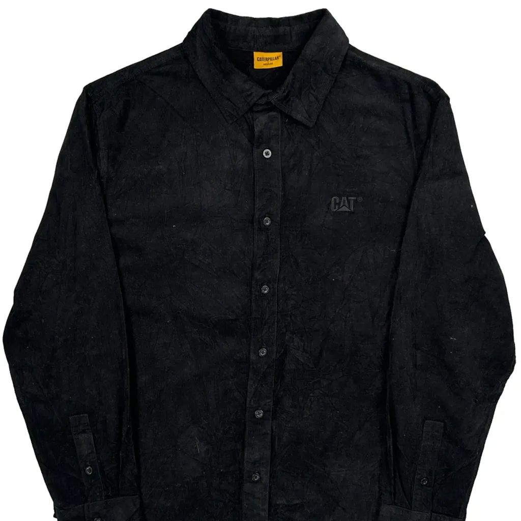 Caterpillar Cord Shirt - Medium Black Cotton - Image 5