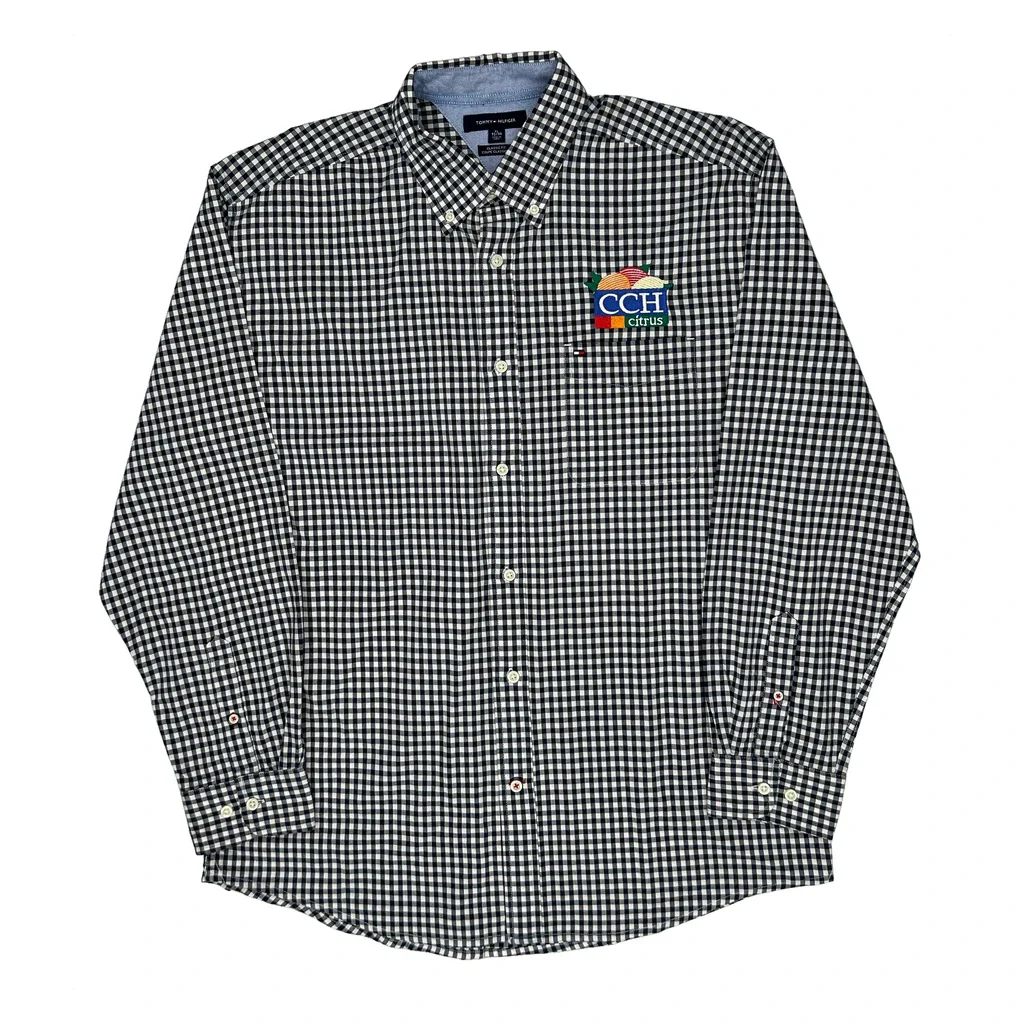 Cch Citrus Logo Tommy Hilfiger Checked Shirt - XL Black & White Cotton