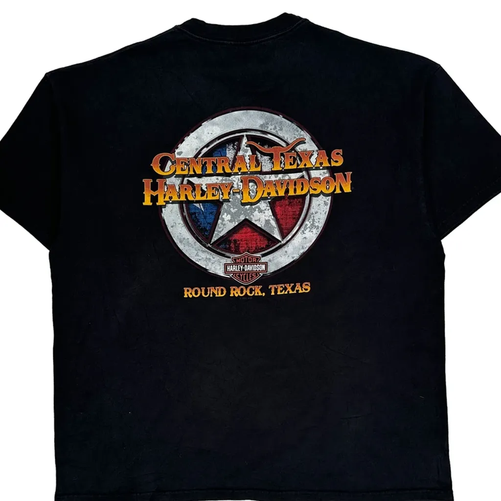 Central Texas Harley Davidson Harley Davidson T-Shirt - 2XL Black Cotton - Image 7
