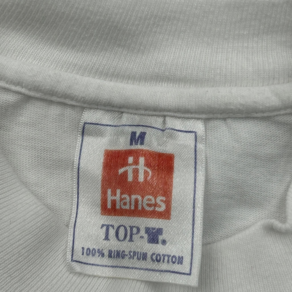 Cepsa Hanes Graphic T-Shirt - Medium White Cotton - Image 3