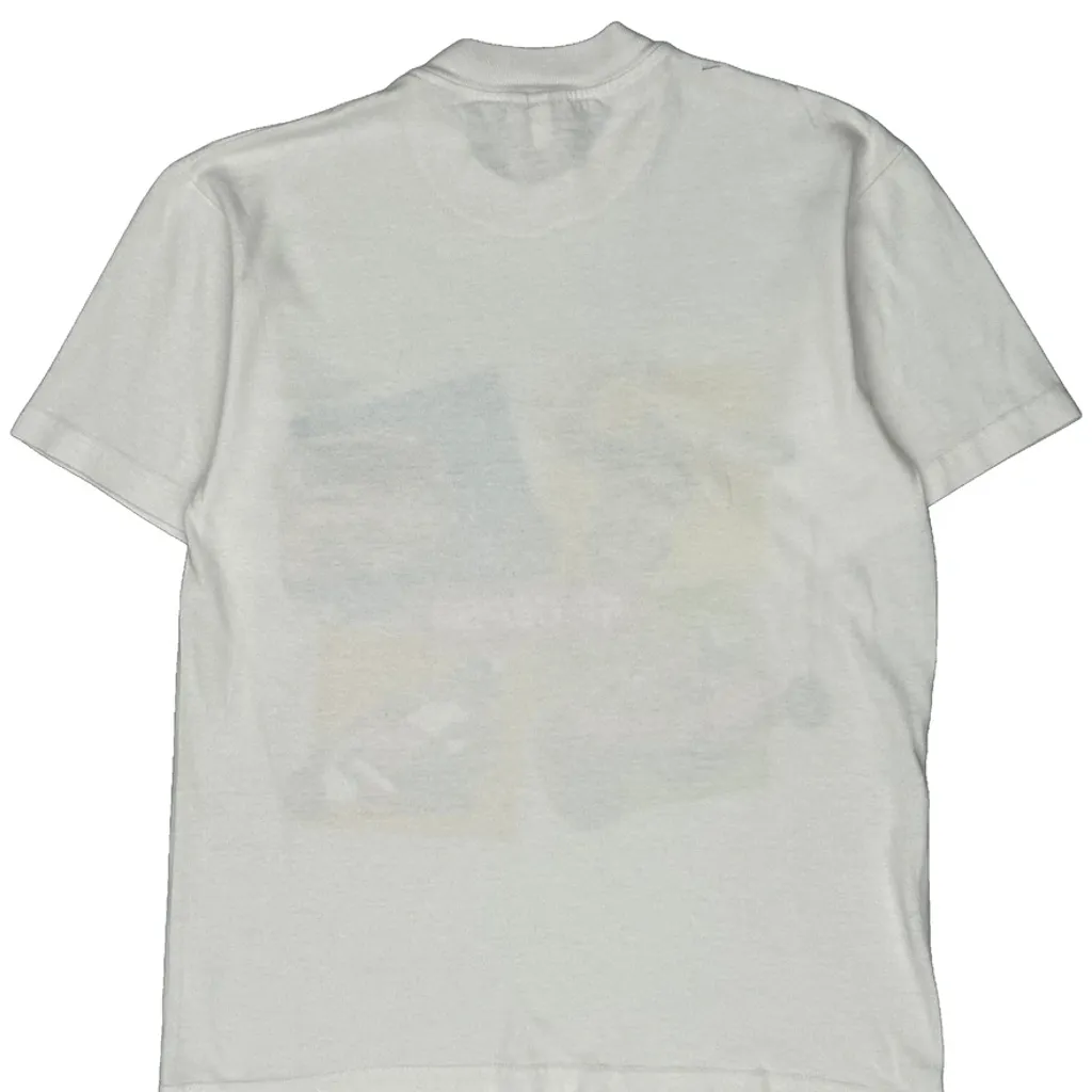 Cepsa Hanes Graphic T-Shirt - Medium White Cotton - Image 7
