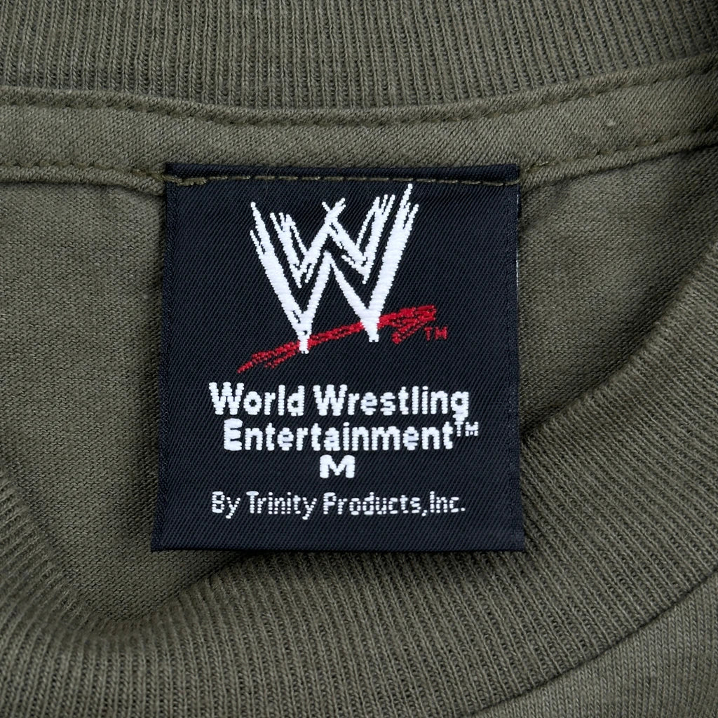 Chain-Gang Soldier Wwe T-Shirt - Medium Green Cotton - Image 3