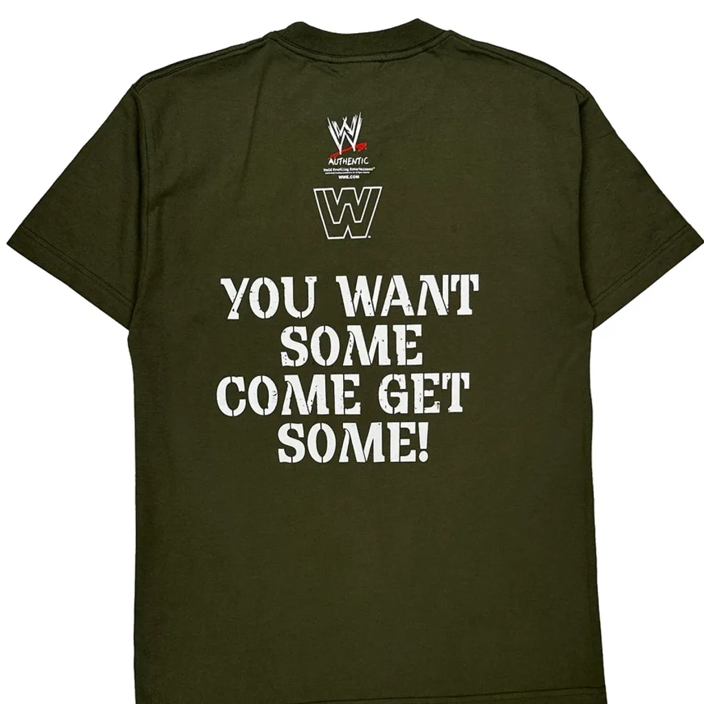 Chain-Gang Soldier Wwe T-Shirt - Medium Green Cotton - Image 6