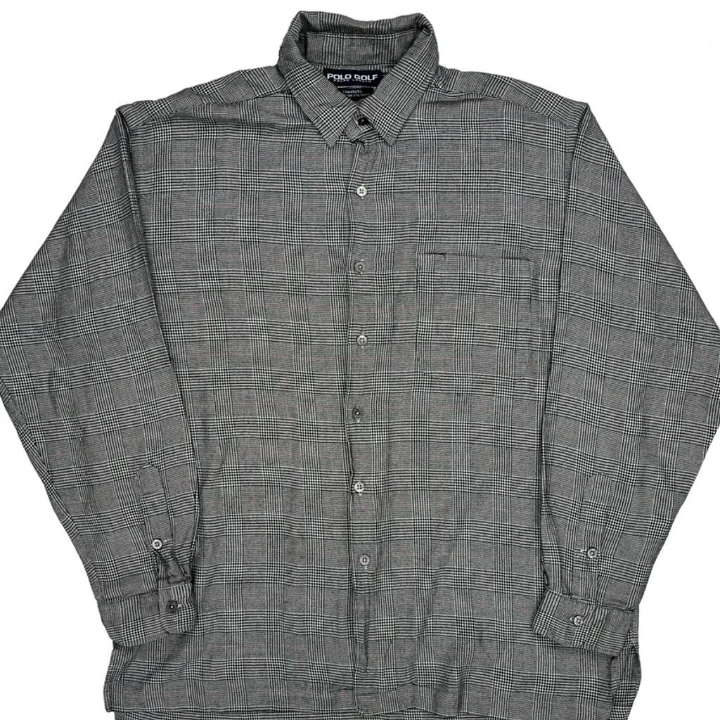 Chambers Polo By Ralph Lauren Checked Shirt - XL Grey Cotton Blend - Image 5