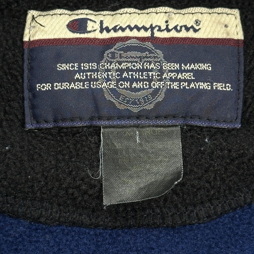 Champion Fleece Jacket - Large Blue Polyester - Image 3