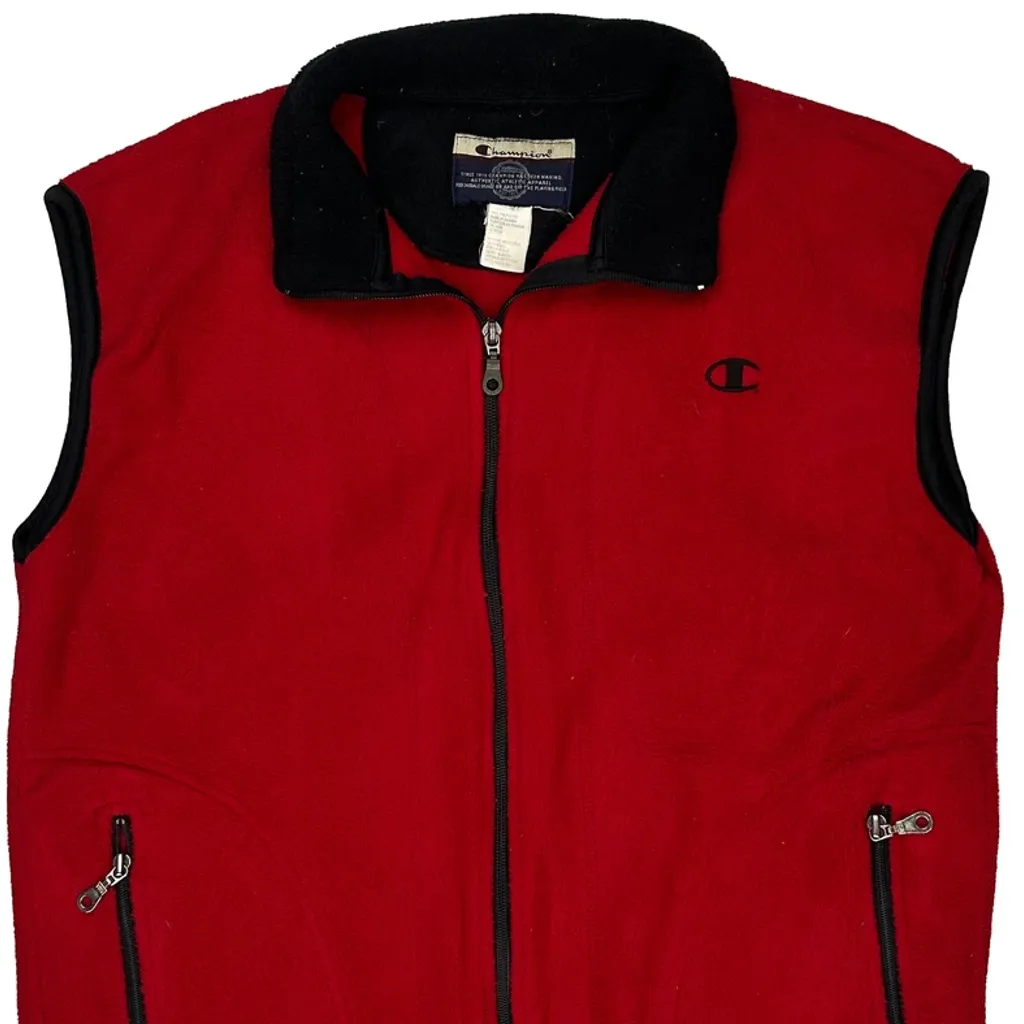 Champion Gilet - Medium Red Polyester - Image 4