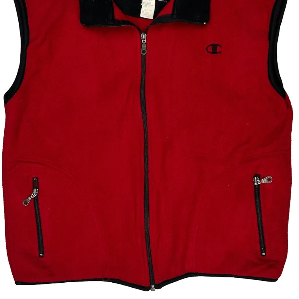 Champion Gilet - Medium Red Polyester - Image 5