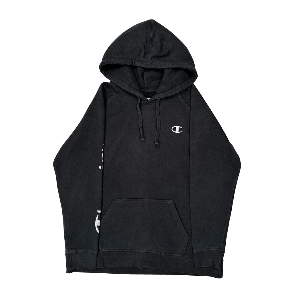 Champion Hoodie - Large Black Cotton