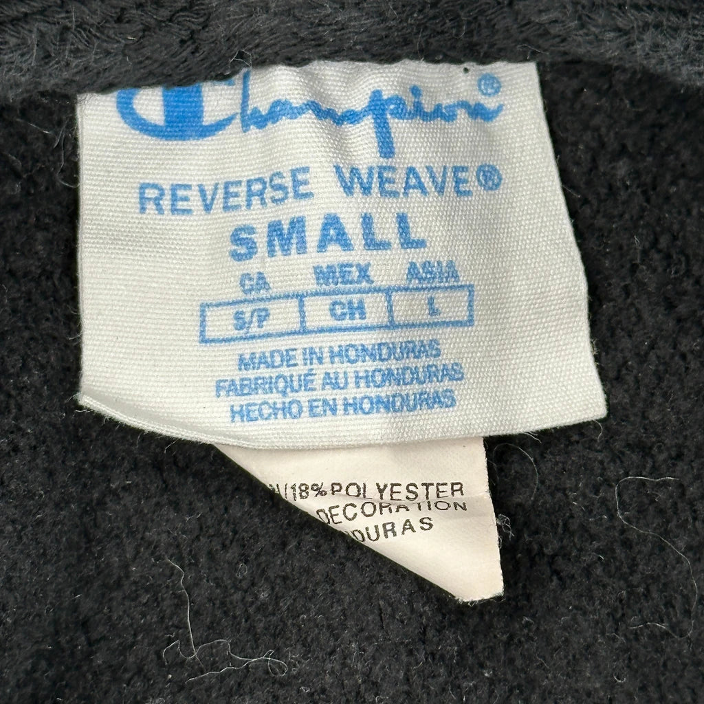 Champion Reverse Weave Hoodie - Small Black Cotton - Image 3
