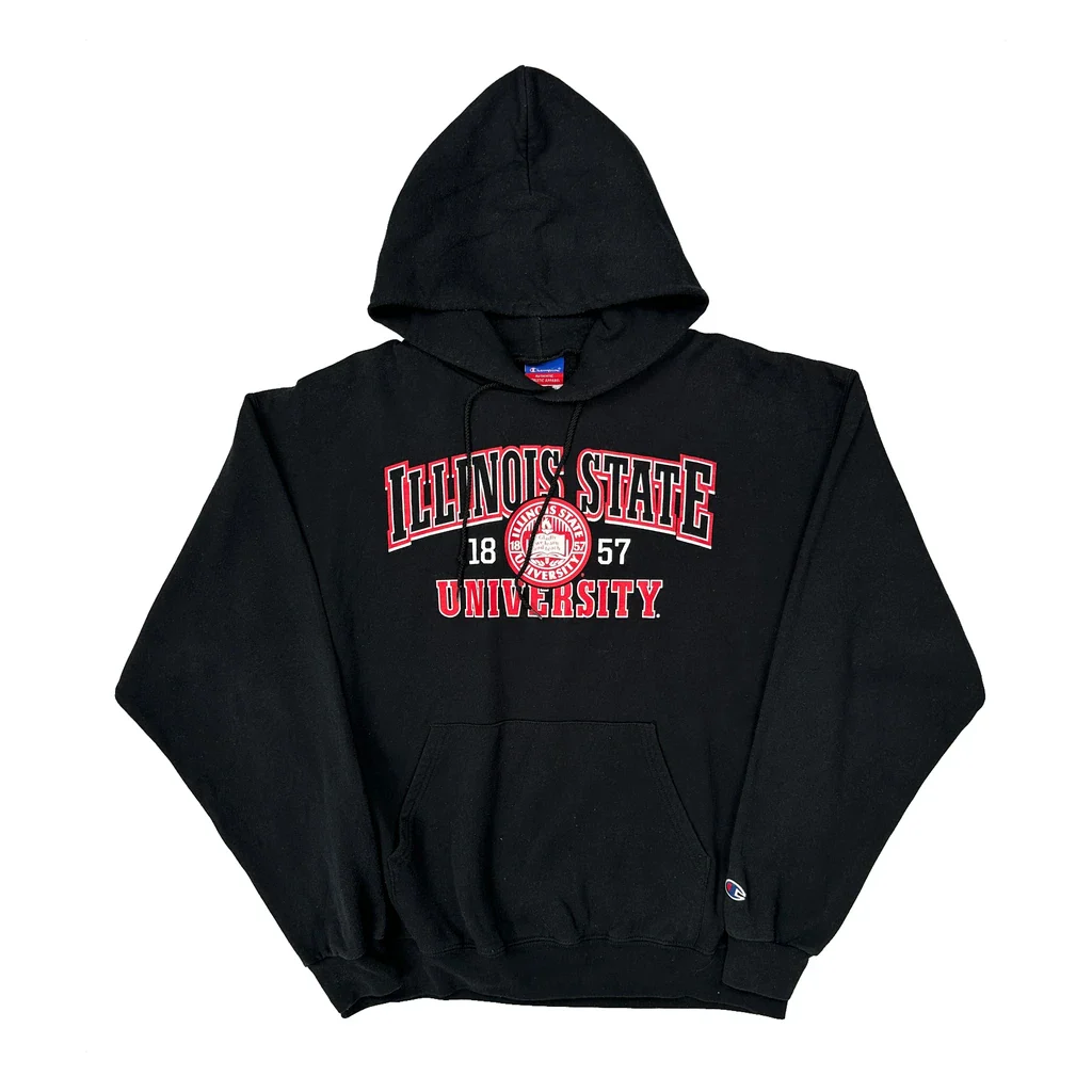 Champion College Hoodie - XL Black Cotton