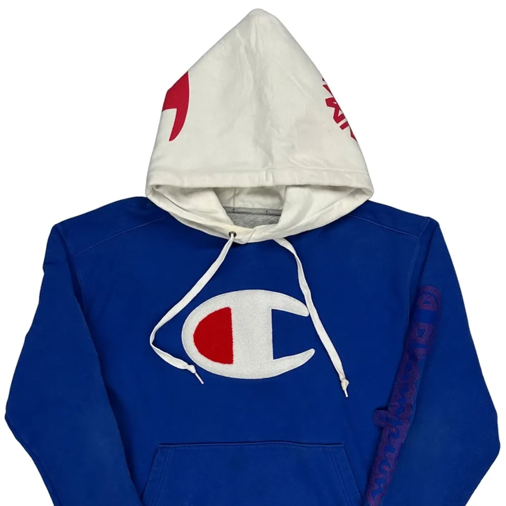 Champion Hoodie - Large Blue Cotton Blend - Image 6
