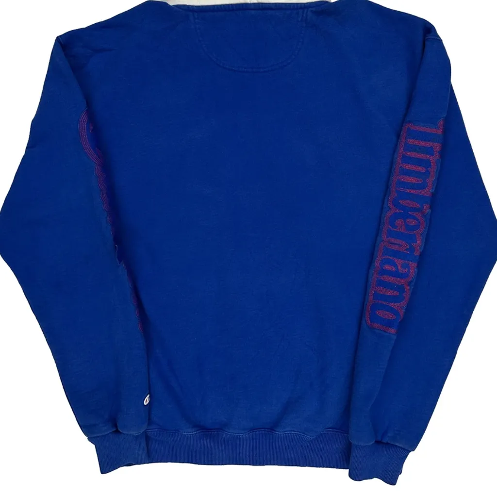 Champion Hoodie - Large Blue Cotton Blend - Image 8