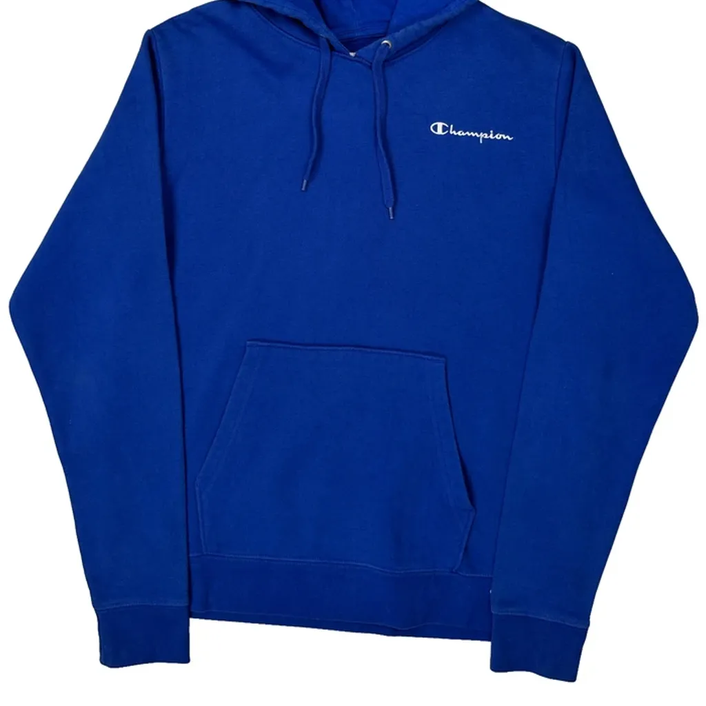 Champion Hoodie - Medium Blue Cotton - Image 4