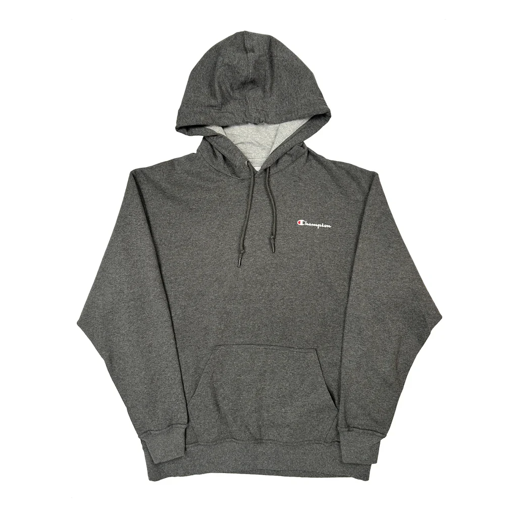 Champion Hoodie - XL Gray Cotton Blend