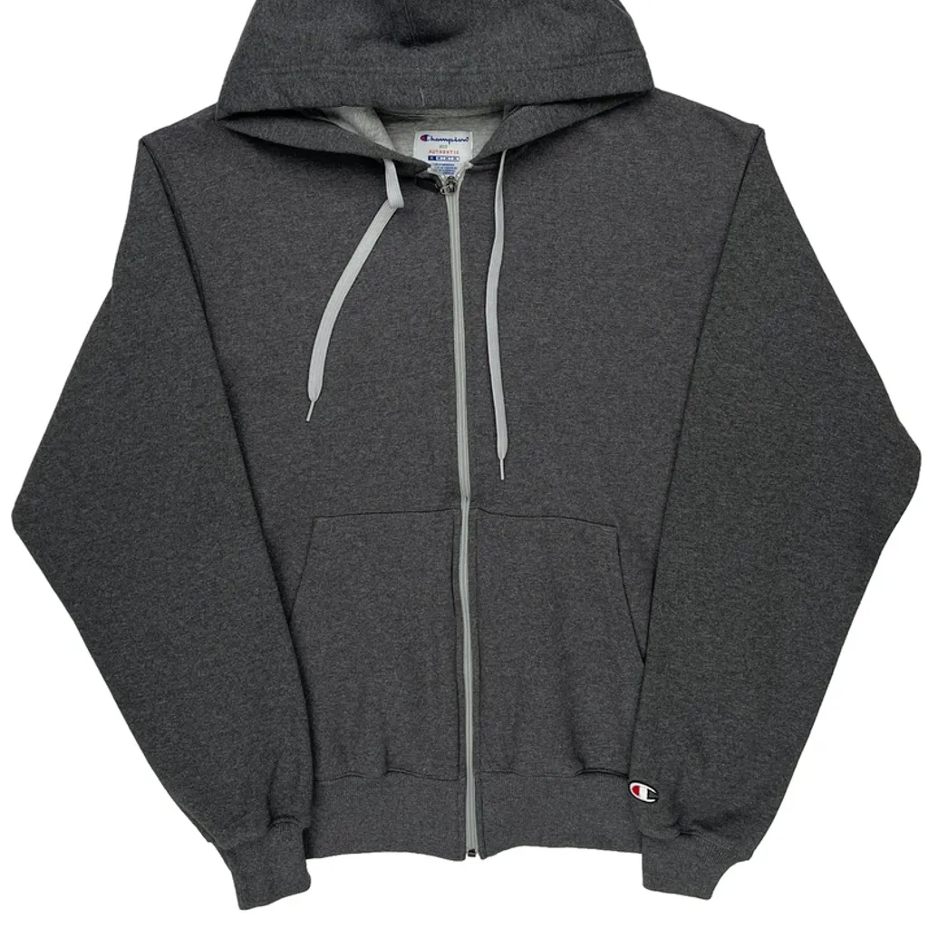 Champion Hoodie - Medium Grey Cotton Blend - Image 5