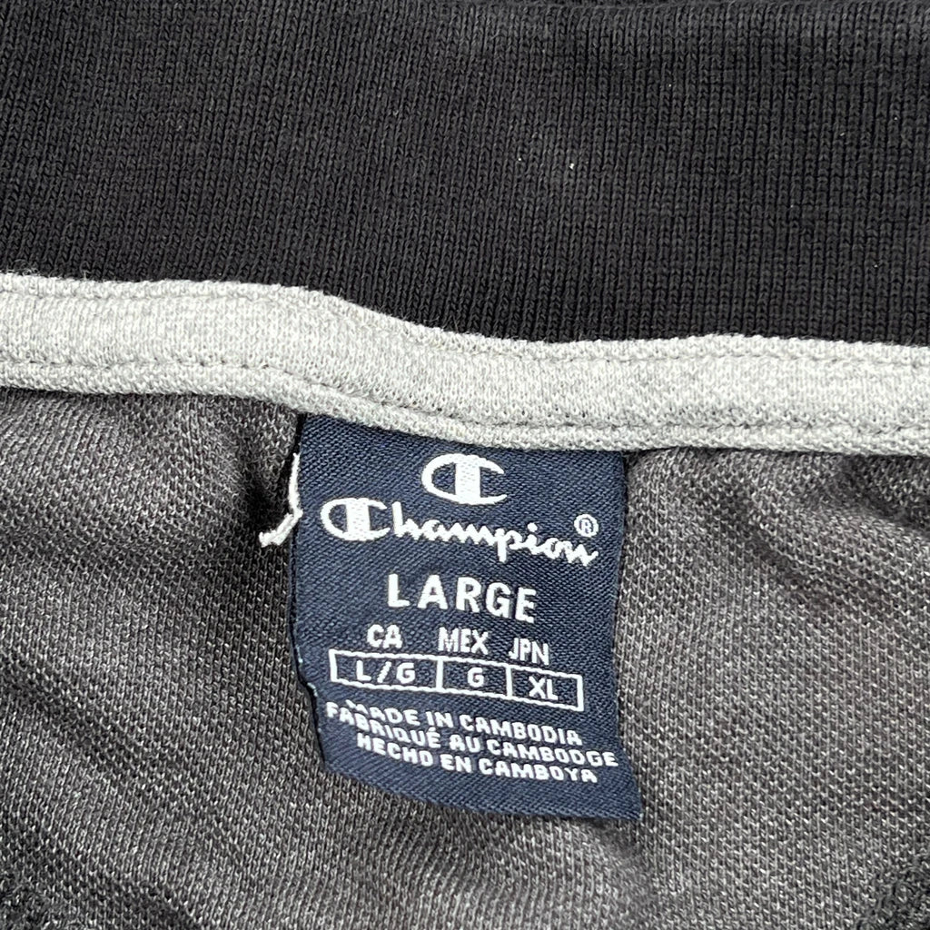 Champion Polo Shirt - Large Black Cotton - Image 3
