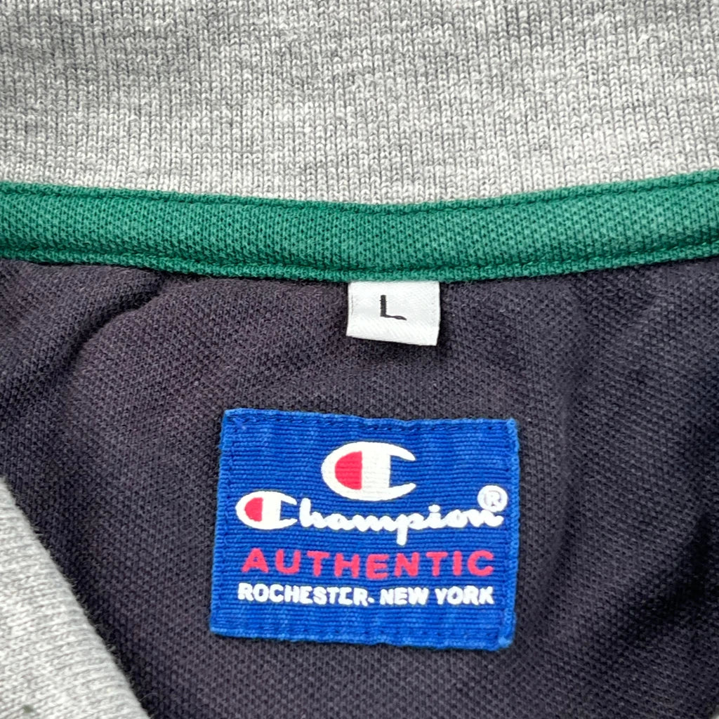 Champion Polo Shirt - Large Grey Cotton - Image 3