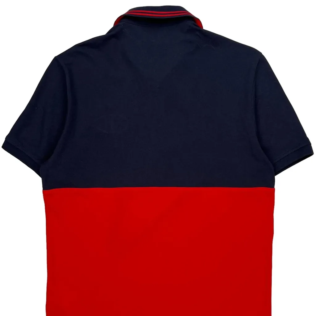 Champion Spellout Polo Shirt - 2XL Navy Cotton - Image 6